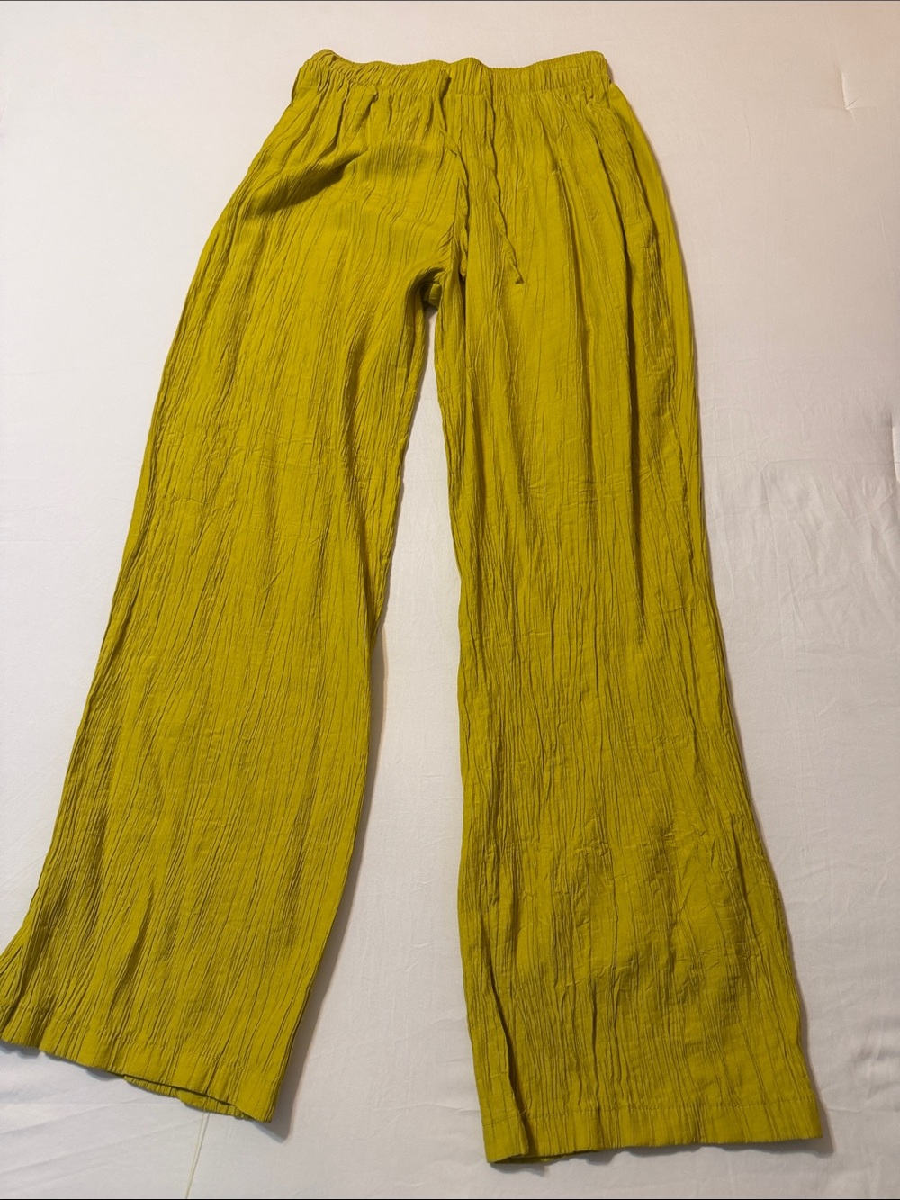 Love Poem Lightweight Olive Green Wide-Leg Pants